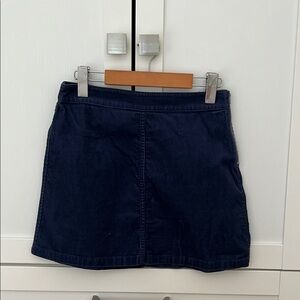 Wilfred Navy Corduroy Mini Skirt